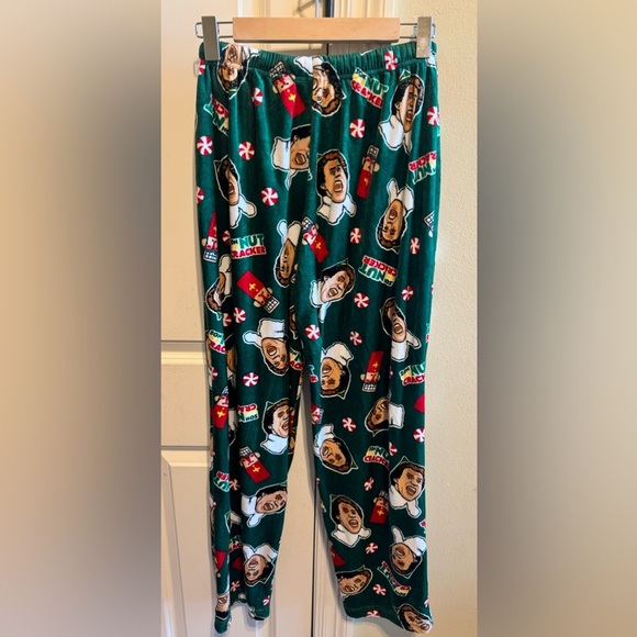 Elf Buddy The Elf Son Of A Nutcracker Fleece Lounge Pajama Pants Sz L (no tag) - Picture 6 of 9